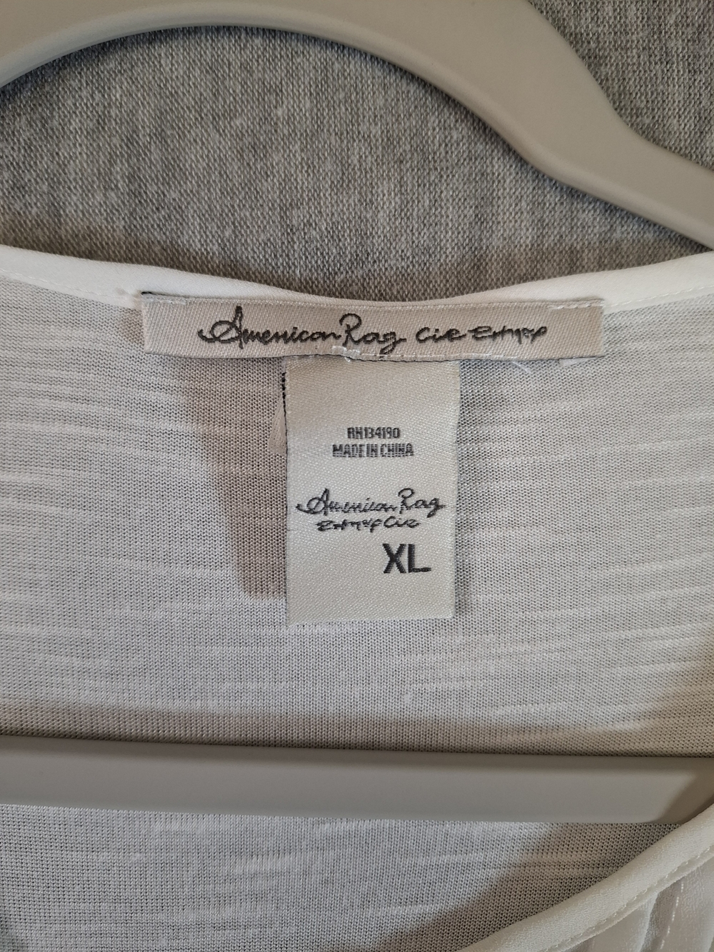 American Rag Women Size XL Cream Lace Peasant Blouse - Picture 2 of 8